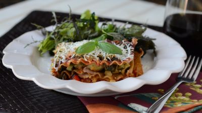 Instant Pot Mediterranean Vegan Lasagna - Dump and Go Dinner