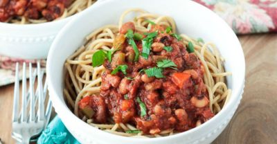 Instant Pot Smoky Cajun Black Eyed Peas Pasta