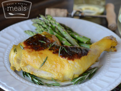 Pan Seared Rosemary Apricot Chicken - Dump and Go Dinner