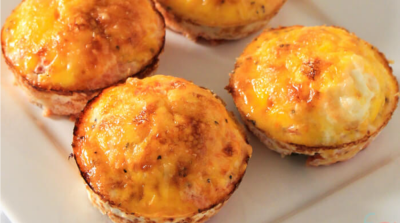 Scrambled Egg Salsa Muffins