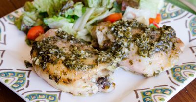 Instant Pot Gluten Free Dairy Free Pesto Ranch Chicken - Dump and Go Dinner