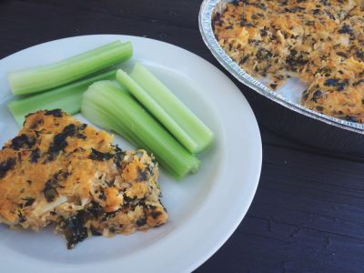 Buffalo Chicken Spaghetti Squash Casserole - Dump and Go Dinner
