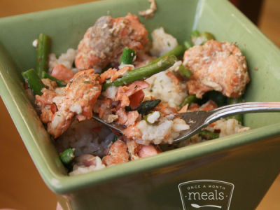 Asparagus and Salmon Bowl - Ready to Eat Dinner