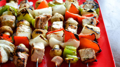 Grilled Tuna Kebabs - Dump and Go Dinner