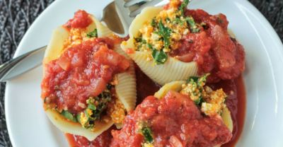 Pumpkin and Kale Stuffed Shells