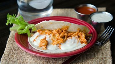 Gluten Free Dairy Free Buffalo Ranch Chicken Wraps - Ready to Eat Dinner