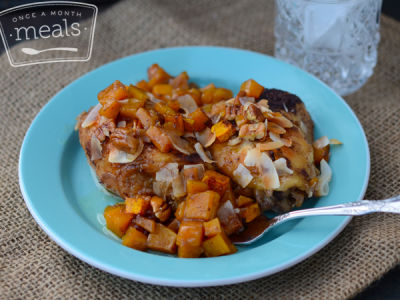 Chicken Thighs and Butternut Squash - Dump and Go Dinner