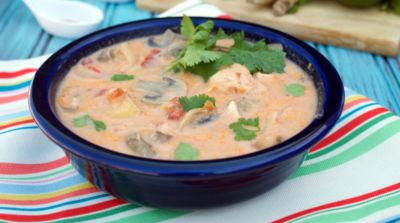 Slow Cooker Tom Kha Yum Soup - Dump and Go Dinner