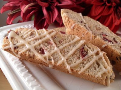 Gluten Free Dairy Free Cranberry and Pecan Biscotti