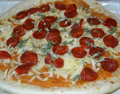 Pumpkin Chorizo Pizza