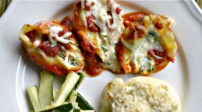 Spinach Ricotta Stuffed Shells