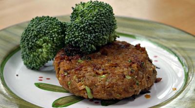 Vegan Chickpea Brown Rice Burgers - Dump and Go Dinner