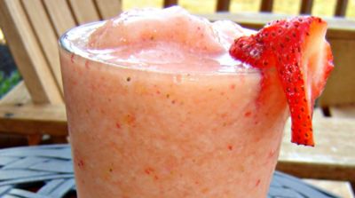 Strawberry Peach All Fruit Smoothie | Once A Month Meals