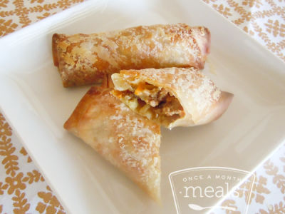 Cheeseburger Egg Rolls - Lunch Version