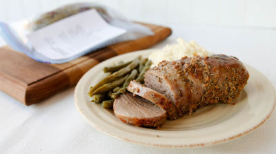 Rosemary Balsamic Pork Tenderloin - Dump and Go Dinner