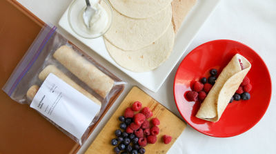 Fruity Breakfast Burritos