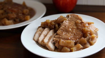 Baked Apple Pie Pork Chops