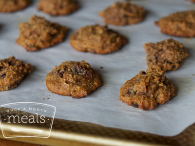 Paleo Pumpkin Cranberry Breakfast Cookies