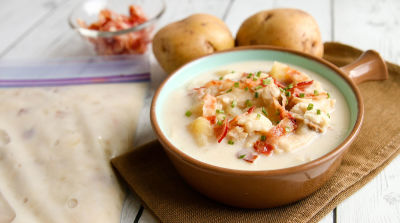 Instant Pot Fish and Potato Chowder - Dump and Go Dinner