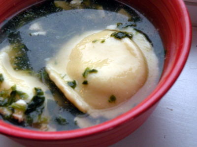 Spinach Ravioli Soup - Ready to Eat Dinner