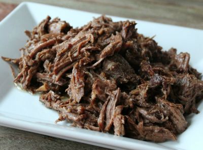 Slow Cooker Balsamic Shredded Beef