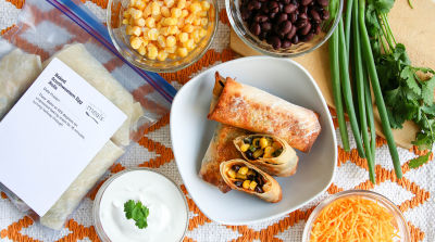 Baked Southwestern Egg Rolls - Lunch Version