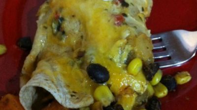 Instant Pot Sweet Potato and Black Bean Enchiladas - Dump and Go Dinner