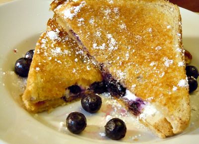 Blueberry Breakfast Grilled Cheese