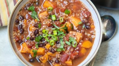 Sweet Potato Black Bean Chili - Ready to Eat Dinner