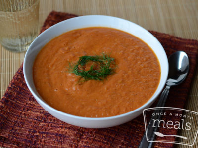 Roasted Tomato and Fennel Soup - Lunch Version