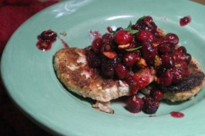 Vegan Pistachio-Cranberry Chicken