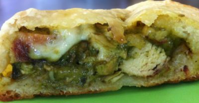 Chicken Pesto Calzones - Lunch Version