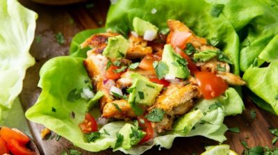 Chicken Taco Lettuce Wraps - Ready to Eat Dinner