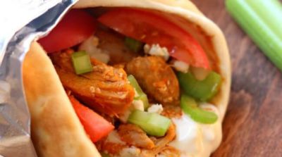 Instant Pot Buffalo Chicken Gyros - Dump and Go Dinner