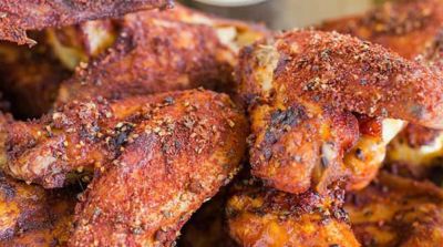 Crispy Baked Chicken Wings - Lunch Version