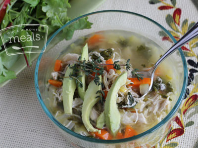 Chicken and Kale Soup - Lunch Version