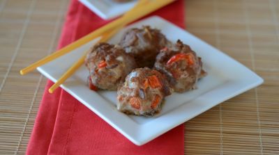 Instant Pot Teriyaki Chicken Meatballs - Lunch