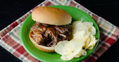 Slow Cooker BBQ Beef Sandwiches - Lunch