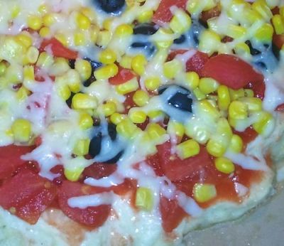 Healthy Grilled Pizza - Lunch Version