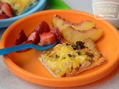 Toddler Breakfast Pizza