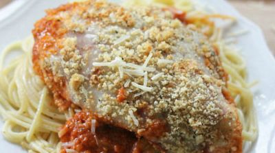 Easy Chicken Parmesan Bake - Dump and Go Dinner