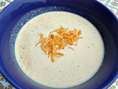 Freezer Friendly Broccoli Cheese Soup - Lunch Version