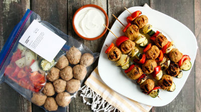 Grilled Greek Kebabs - Dump and Go Dinner