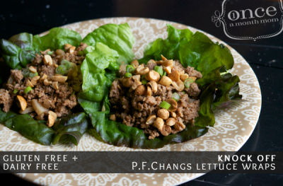 Gluten Free Dairy Free Knock Off PF Changs Chicken Lettuce Wraps