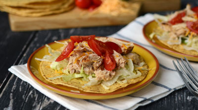 Shredded Pork Tostadas - Lunch