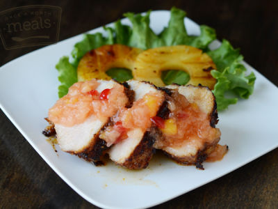 Spicy Pork Loin with Pineapple Upside Down Jam - Dump and Go Dinner