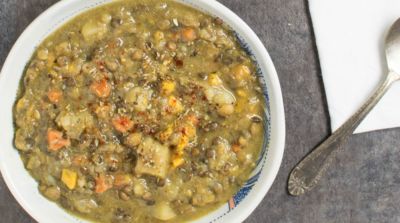 Instant Pot Lentil Vegetable Soup - Dump and Go Dinner