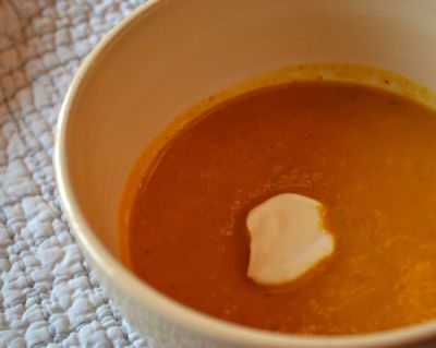 Curried Pumpkin Apple Soup - Ready to Eat Dinner