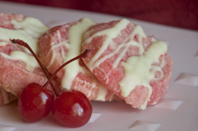 White Chocolate Cherry Cookies