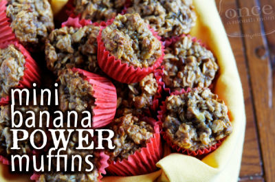 Mini Banana Power Muffins